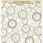 Papel Decoupage Relojes