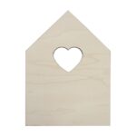 Tag Ventana Corazón Madera