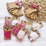Madera Bobinas Hilos Y Lazos