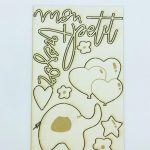 Chipboard Elefante Mon Petit Tresor