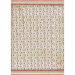 Papel De Arroz Flores Con Bordes Din-A3