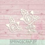 Chipboard Conjuntos Tres Rosas