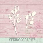 Chipboard Ramita Decorativa