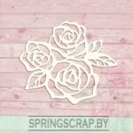 Chipboard Flor De Rosa