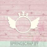 Chipboard Marco Con Alas