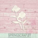 Chipboard Flores Margarita