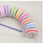 Cinta Puntilla Con Vichy Azul 4Cm