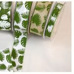 Cinta De Yute Dibujo Hojas 3,5 Cm