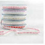 Cinta Encaje Con Raso Morado Intercalado