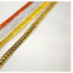 Cordón Encaje Metálico Oro Cadeneta