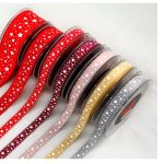 Cinta Plata Con Estrellas Impresas 1,5Cm