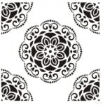 Stencil Grande Patrón Continuo 45X45