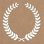 Chipboard Corona Hojas De Laurel