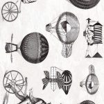 Papel De Arroz Steampunk Globos Din-A3