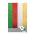 Block Foil 13X20.5En Oro, Plata, Rojo Y Verde