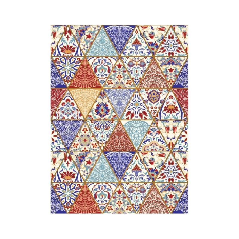 images Papel De Arroz Baldosas Turcas Triangulares Din-A3 - Imagen 1