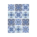 Papel De Arroz Baldosas Azules Din-A3