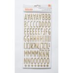 Abecedario Mayúsculas Dorado