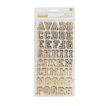 Abecedario Foil Dorado