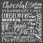 Stencil Chocolate 18X18
