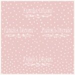 Vellum Rosa Lunares Blancos