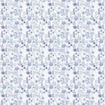 Papel De Arroz Flores Azules Din-A3
