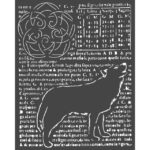 Stencil Lobo Arctic Antarctic 20X25