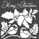 Stencil Merry Christmas 18X18