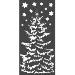 Stencil Arbol De Navidad 12X25