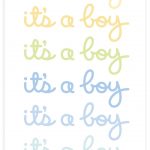 Pegatinas It Is A Boy