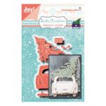 Troquel Coche Con Arbol De Navidad