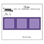 Troquel Tira Tres Cuadrados Con Pespunte