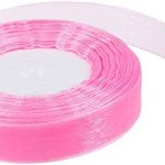 Cinta Organza Rosa 1 Cm