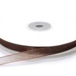 Cinta De Organza Marrón 1 Cm