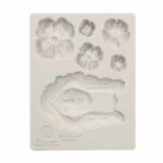 Molde Silicona  Mujer Y Flores De Prima