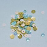 Lentejuela  Oro Y Azul