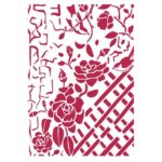 Stencil Valla Con Rosas 21X30