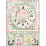 Papel De Arroz Reloj Y Gatos Din-A4