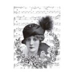 Papel De Arroz Señorita Partitura Din-A3