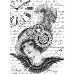 Papel De Arroz Señorita Carta Din-A3