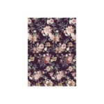 Papel De Arroz Flores Con Fondo Oscuro Din-A3