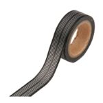 Washi Tape Negro Rayas