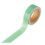 Washi Tape Verde Con Blanco