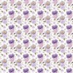 Tela Encuadernar Violet Blossoms 50X70