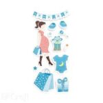 Stickers Embarazadas Color Rosa