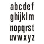 Troquel Abecedario Minúscula Thinlits Tim Holtz