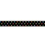 Washi Tape Lunares Multicolor Sobre Negro