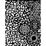 Stencil Animalier Con Tribales Amazonia 20X25