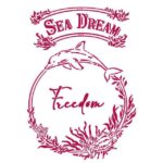 Stencil Delfin Sea  Dream 21X30