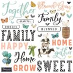 Foam Stickers Farmhouse Garden